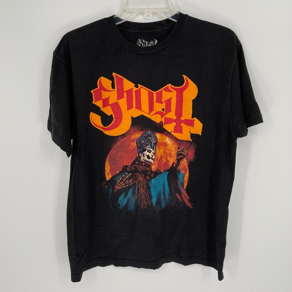 Ghost Men's Black Papa Emeritus Graphic‎ Band T-Shirt Size Large